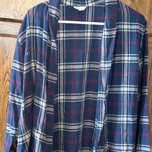 Cato Plaid Pattern Shirt with Brown Elbow Patches on the Elbows